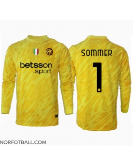 Billige Fotballdrakt Inter Milan Yann Sommer #1 Keeper Replika Bortedrakt 2024-25 Langermet